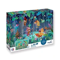 Casse-tête pour enfant - Elfes et fées, 2 x 24 morceaux