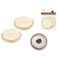 Natural wood slices 6cm-7cm 2pcs