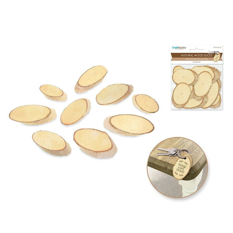 Birch slices 6cm-7cm 50g