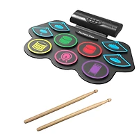 Ensemble de batterie électronique en silicone souple 