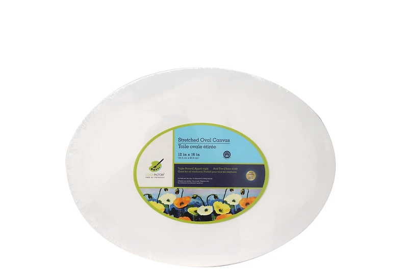 Oval Canvas : Standard - 12 X 16 in