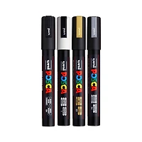 Paint Markers - PC-5M Medium Tip, Metallic Colours