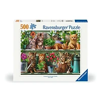 Adult Puzzle - Cats on the Shelf, 500 Pieces
