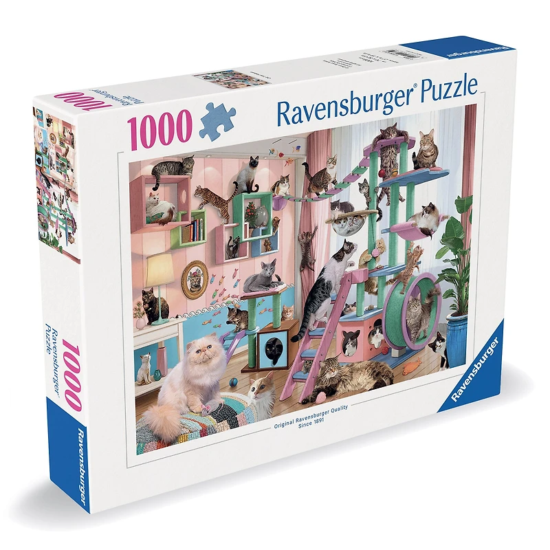Adult Puzzle - Cat Tree Heaven, 1,000 Pieces