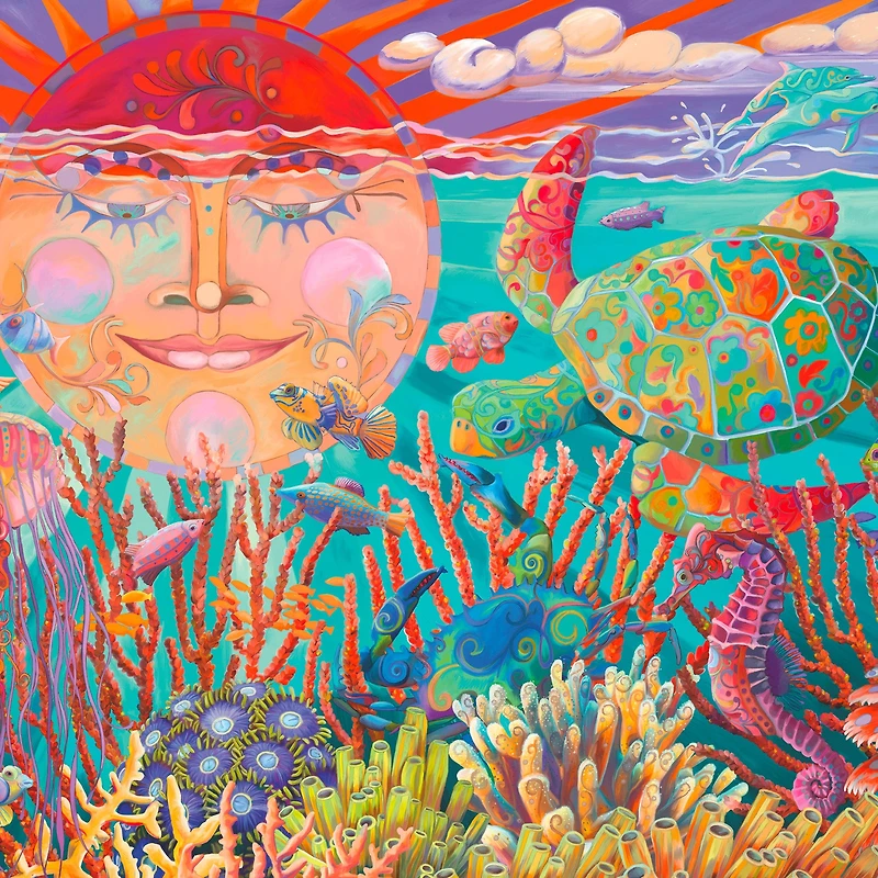 Casse-tête grand format - Soleil et mer, 500 morceaux