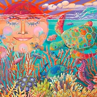 Casse-tête grand format - Soleil et mer, 500 morceaux