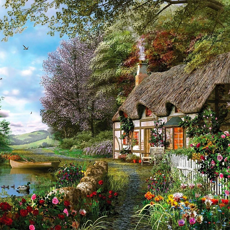 500-Piece Wooden Puzzle - "Fantasy Forest"