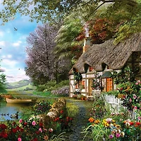 500-Piece Wooden Puzzle - "Fantasy Forest"