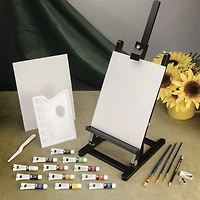 Black Series Acrylic Painting Easel Kit - 23 Pieces