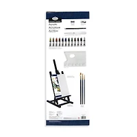 Black Series Acrylic Painting Easel Kit - 23 Pieces
