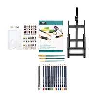 Ensemble chevalet techniques mixtes Black Series - 45 pièces
