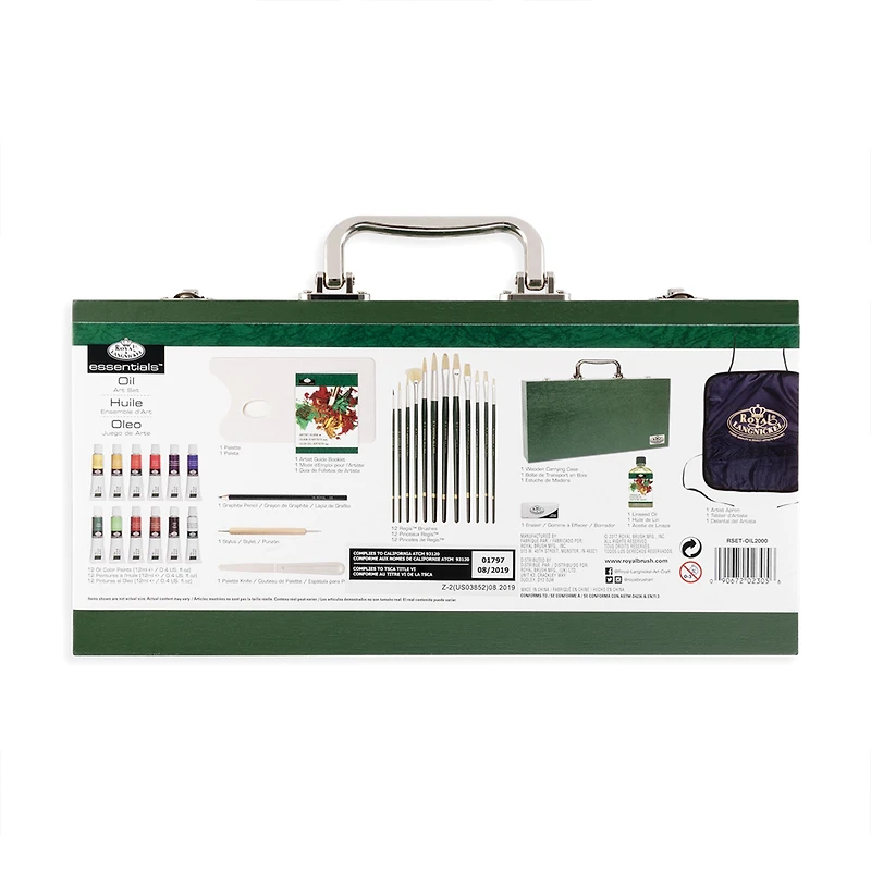 Oil Wooden Box Kit - 33 Pieces