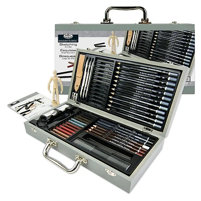 Deluxe Sketching Artist Kit - 58 Pieces