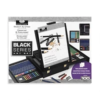 Black Series Sketching/Drawing Kit - 100 Pieces