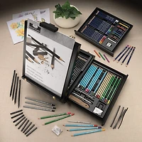 Black Series Sketching/Drawing Kit - 100 Pieces