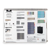 Black Series Sketching/Drawing Kit - 100 Pieces