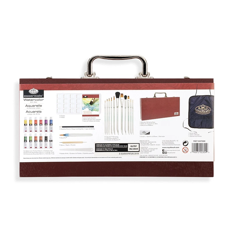 Watercolour Wooden Box Kit - 32 Pieces