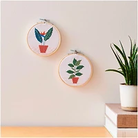 Ensemble broderie point de croix - strelitzia