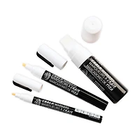 Chalk Marker Kit - Assorted Tips, White, 3 Pieces