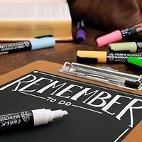Chalk Marker Kit - Reversible Tip, Primary Colours, 12 Pieces