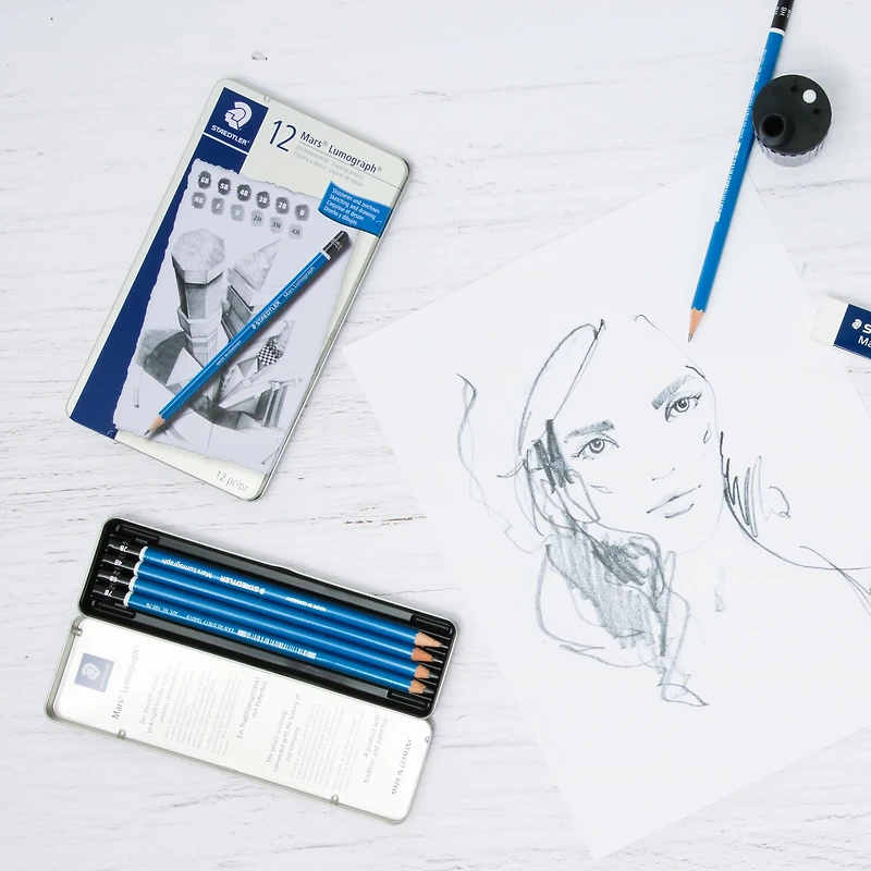 Mars Lumograph Pencils - 6 Pieces