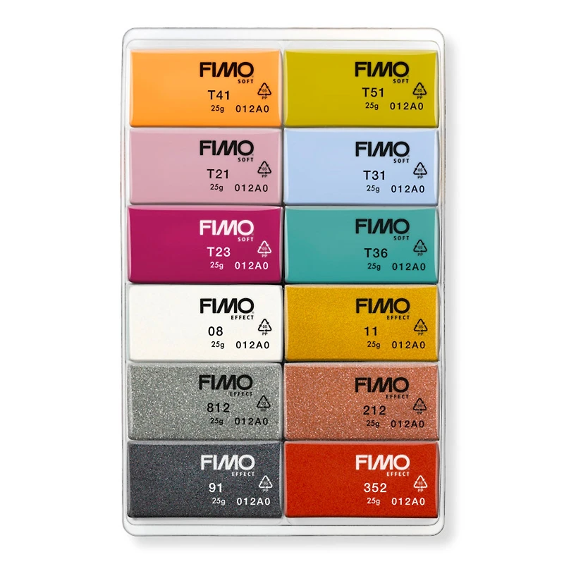FIMO soft Polymer Clay - Fashion, 12 Pieces