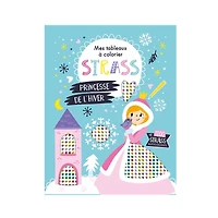 Princesse de l'hiver - Mes tableaux à colorier strass - French Ed.
