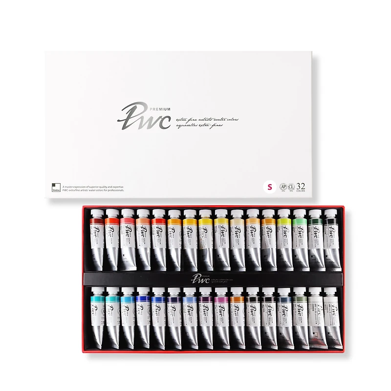 PWC Extra Fine Watercolour Kit - 32 Pieces