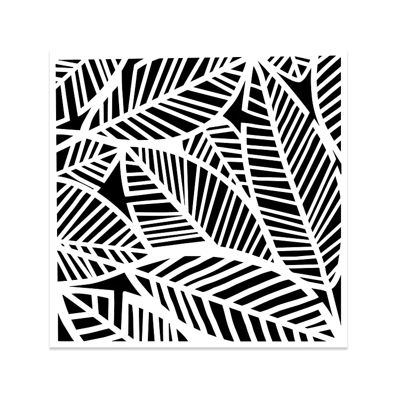 Pochoirs techniques mixtes - canopée, 6 x 6 po