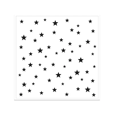 Pochoirs techniques mixtes - étoiles, 6 x 6 po
