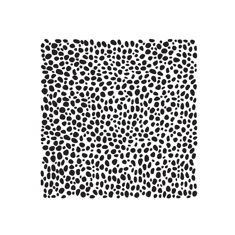 Mixed Media Stencil - Spotted, 6 x 6 in.
