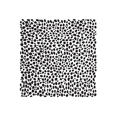 Mixed Media Stencil - Spotted, 6 x 6 in.