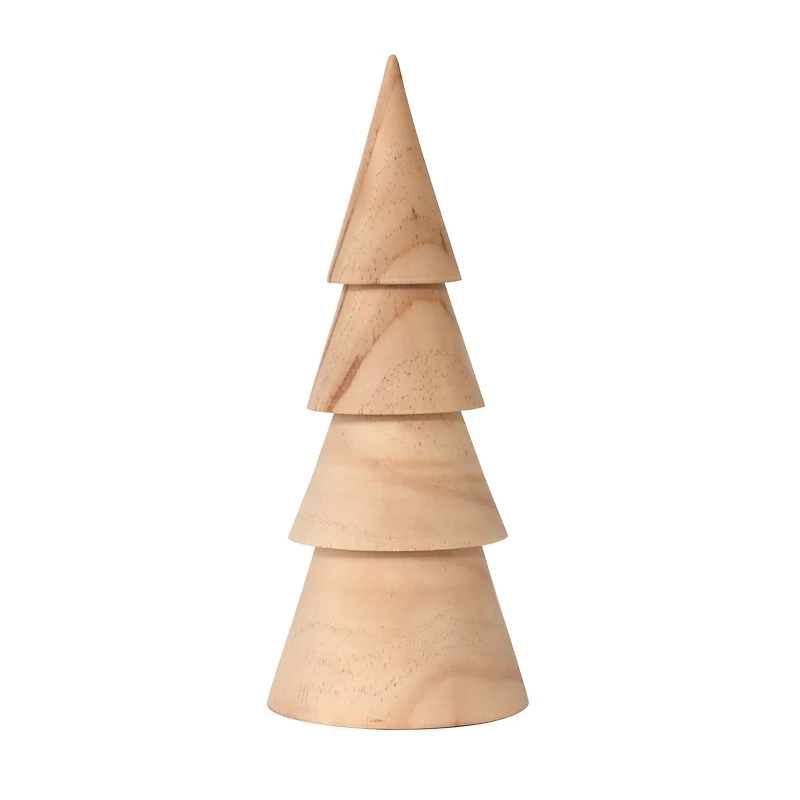 Sapin en bois naturel - 25 cm			