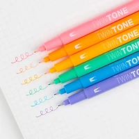 TwinTone Markers - Pastel, 6 Pieces