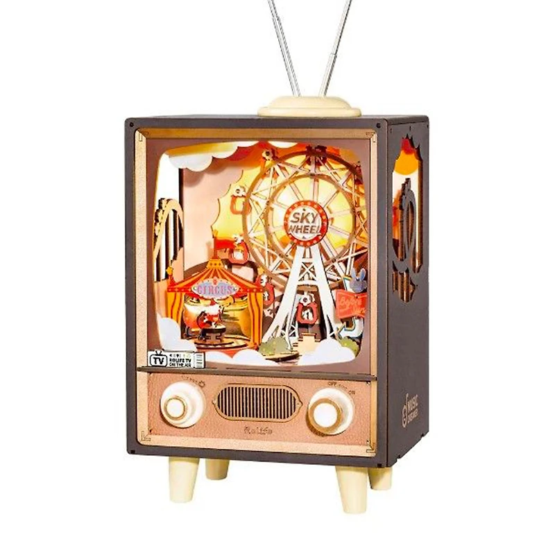 Boîte à musique en bois DIY - carnaval au coucher du soleil    