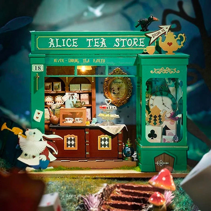 Mini maison DIY - Le magasin de thé d'Alice