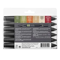 6-Piece Double-Tip Promarker Marker Set