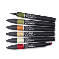 6-Piece Double-Tip Promarker Marker Set