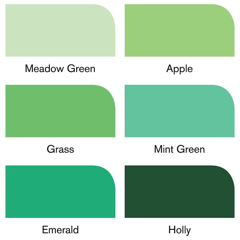 6-Piece Double-Tip Promarker Marker Set - Green Tones