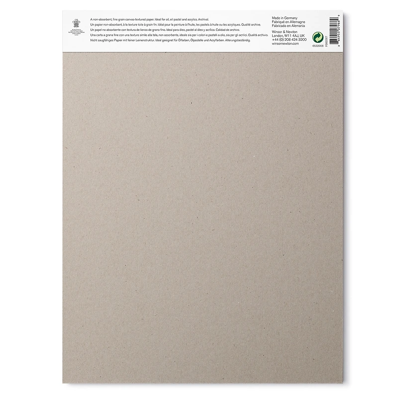 Oil and acrylic painting pad 230 g, canvas paper 9 x 12, 10 sheets