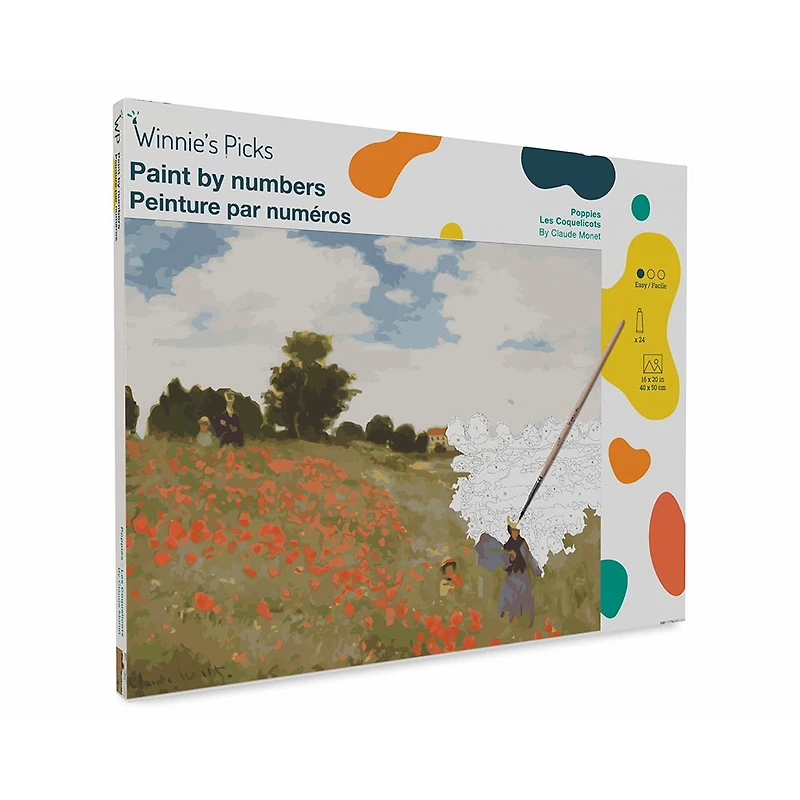 Peinture à numéros - Coquelicots