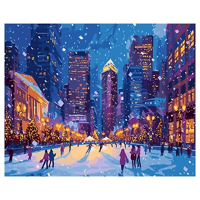 Paint by Numbers - "Downtown Winter Delight"