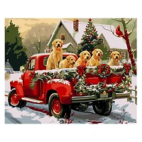 Paint by Numbers - "Puppy Holiday Adventure"