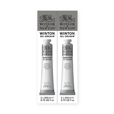Winton Oil Colour - Titanium White, 2 Pieces