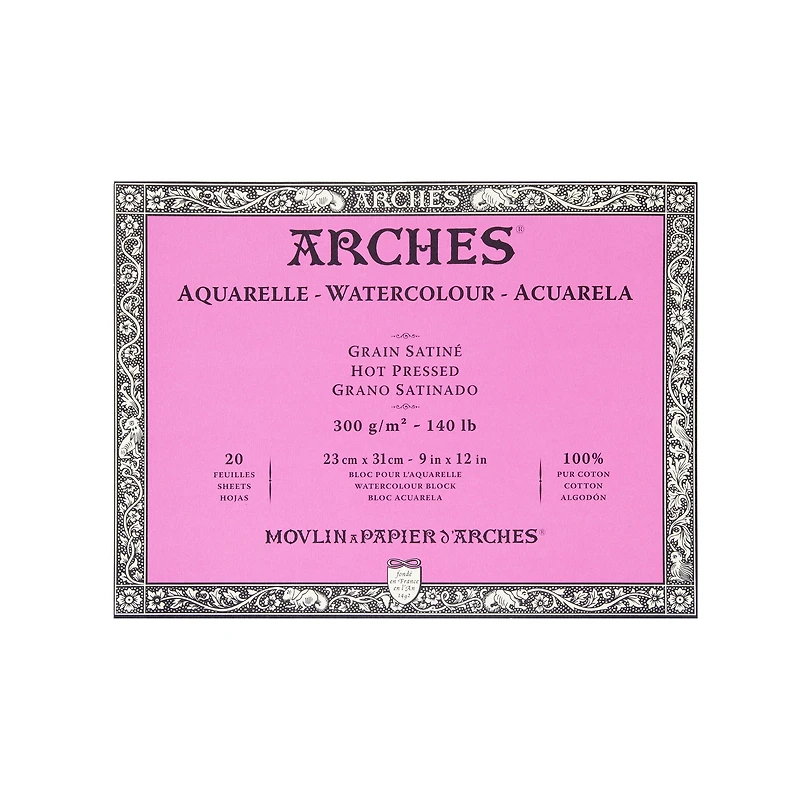 Papier Arches – Pressé à chaud