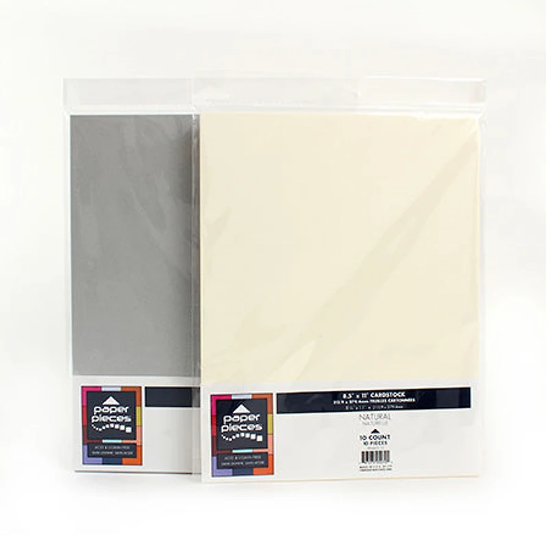 Paquet des cartons — 8,5 x 11 po - Creme