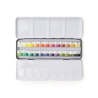 Professional Watercolour Kit - 24 Half Pans