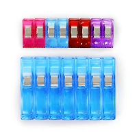 15-Pack Fabric Clips - Small & Big