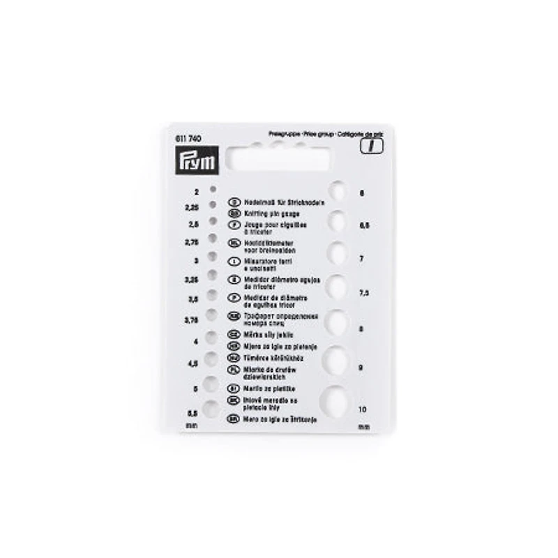 Knitting Needle Gauge Prym