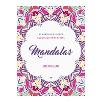 Mandalas Bonheur : carnet de coloriage anti stress - French Ed.